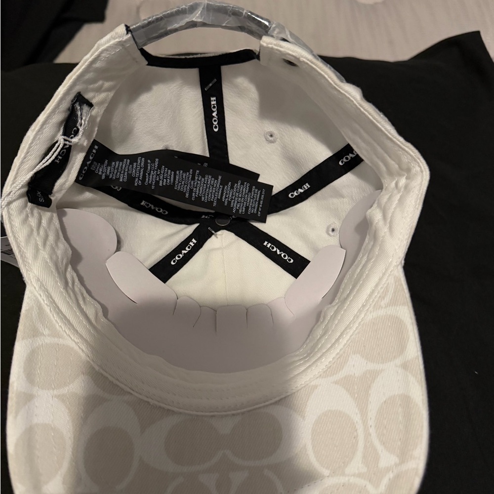 Coach White Monogram Cap - Picture 2 of 3
